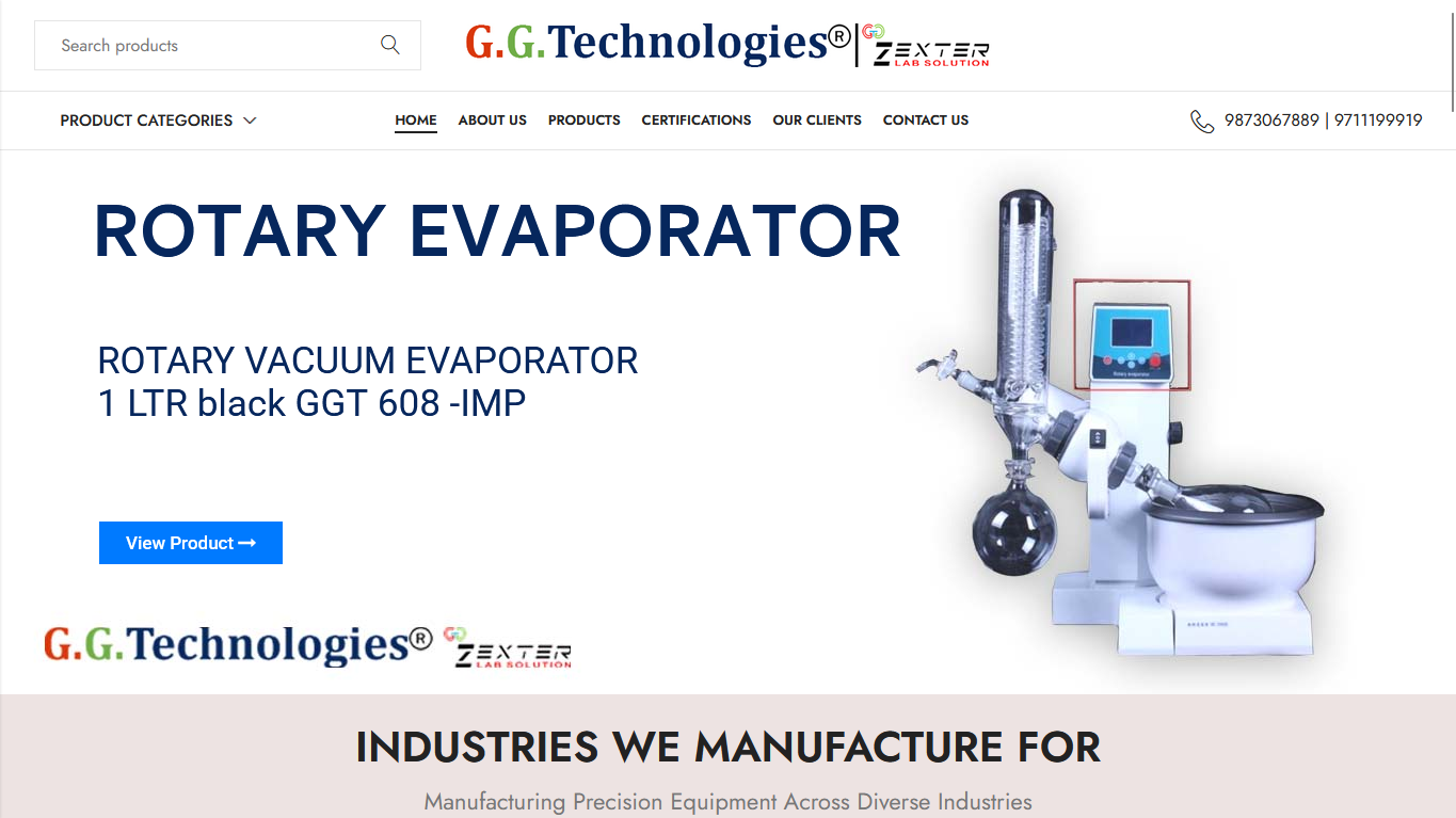 Zexter India website design preview